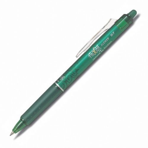Penna Roller Pilot Frixion Clicker VERDE - Punta 0,7 -