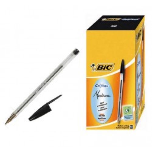BIC Penna Nera a Sfera, Cristal Original.