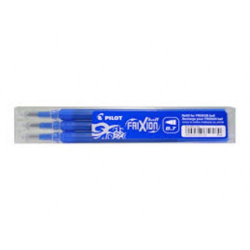 Refill pilot frixion gel -0,7- blu set 3 pz